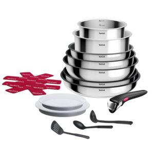 Pack TEFAL Ingenio Cook Eat De 15 Pièces - Inox
