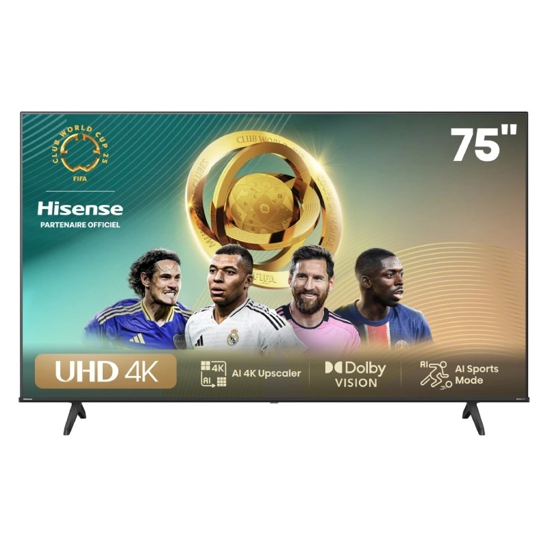 TV HISENSE 75" Smart Série A6N 4K ULTRA HD - Noir
