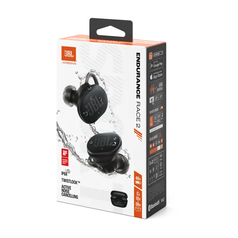Écouteurs JBL Endurance Race 2 BLACK
