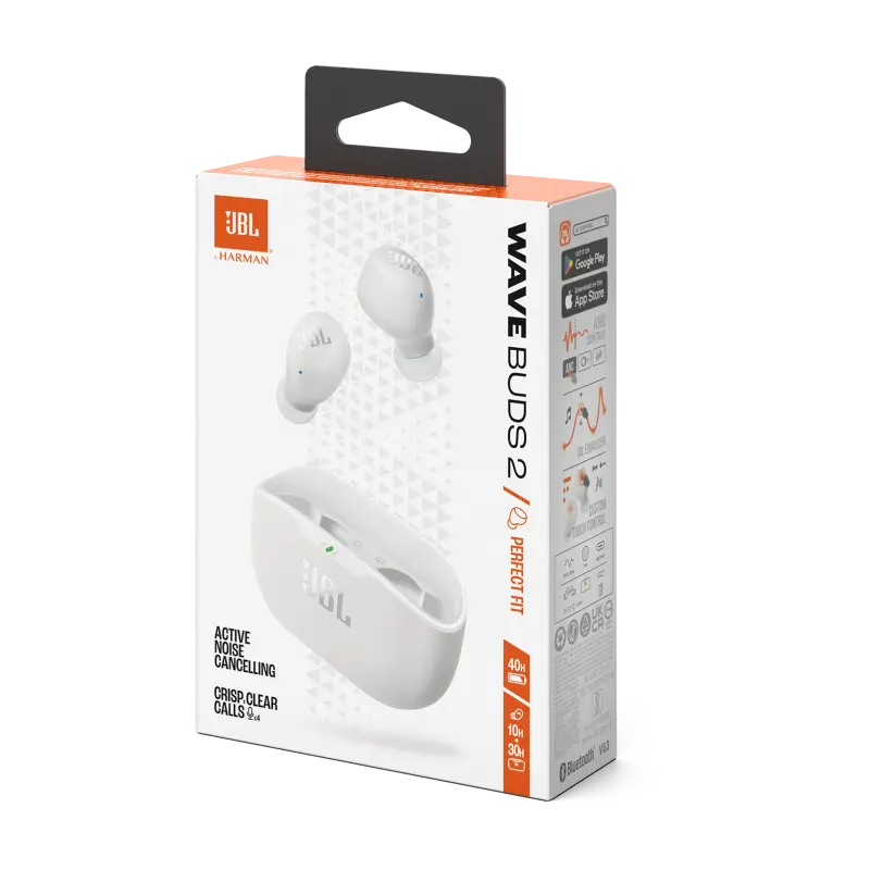 Écouteurs JBL Wave Buds 2 WHITE – ANC