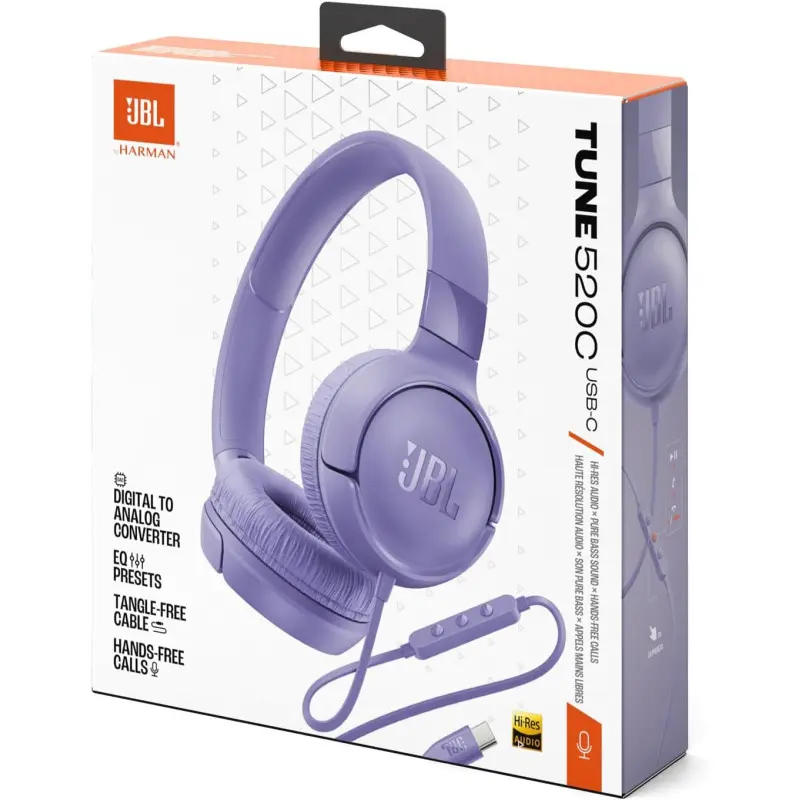 CASQUE JBL TUNE 520C USB-C / Violet
