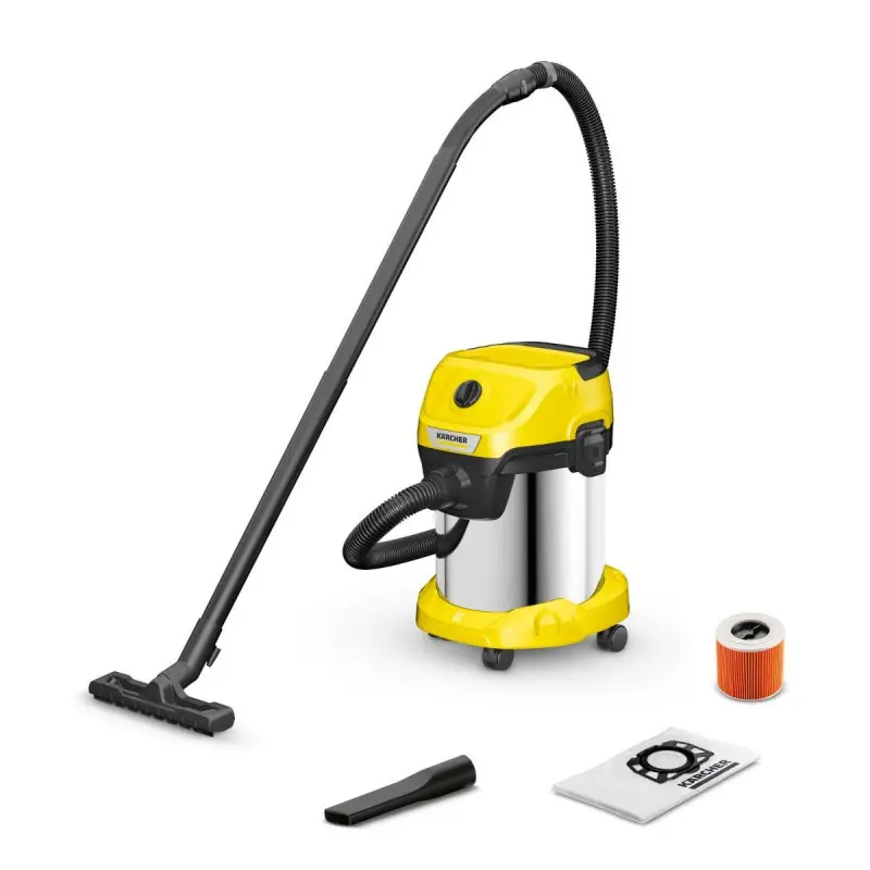 ASPIRATEUR EAU ET POUSSIÈRE KÄRCHER WD3 SV / 1000W / NOIR & JAUNE
