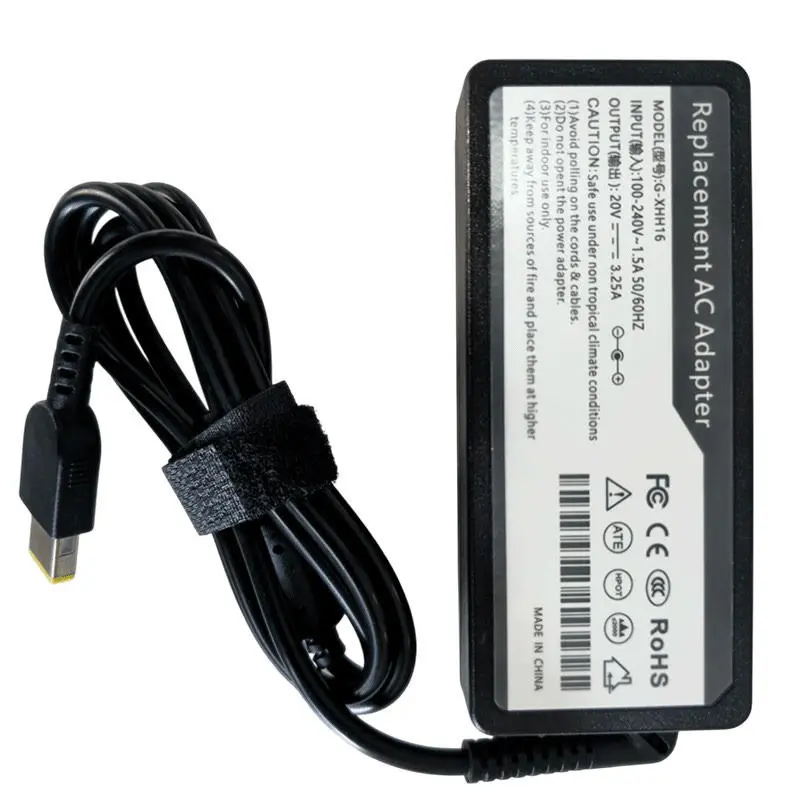 CHARGEUR LENOVO 20V / 3.25 A / 4.0×1.7 mm / +AC CABLE