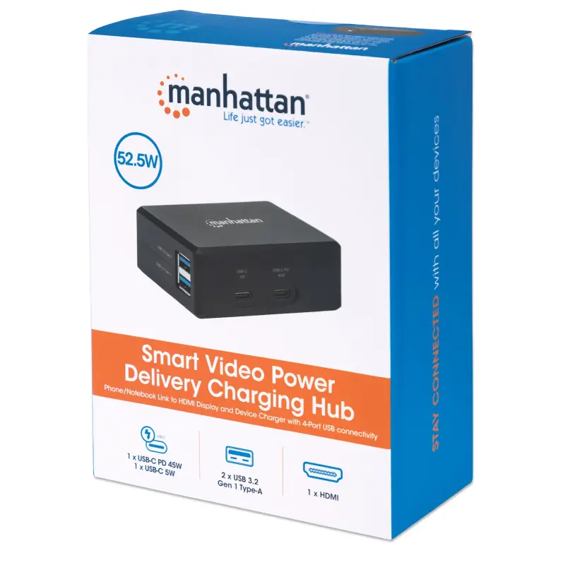 Concentrateur de charge d&rsquo;alimentation Smart Video INTELLINET/MANHATTAN