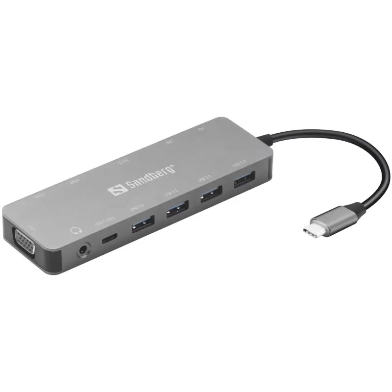 Station d&rsquo;accueil Sandberg USB-C 13 en 1