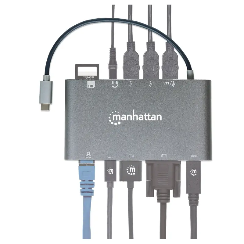 Station d&rsquo;Accueil 11 en 1 USB-C SuperSpeed Manhattan