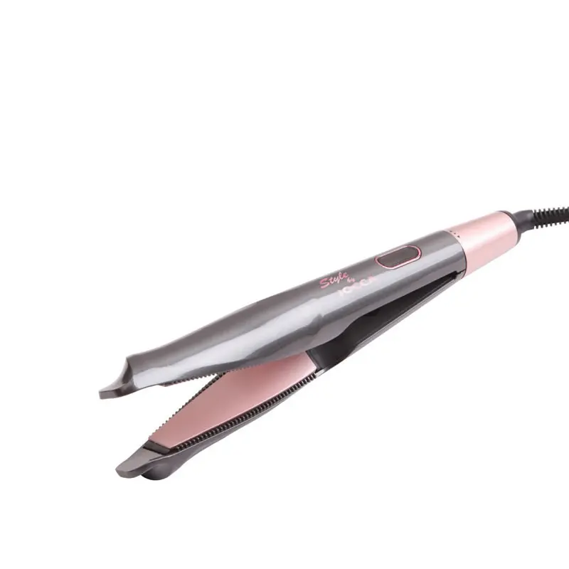 Lisseur et Fer à Friser 2en1 JOCCA 1549 / Gris & Rose