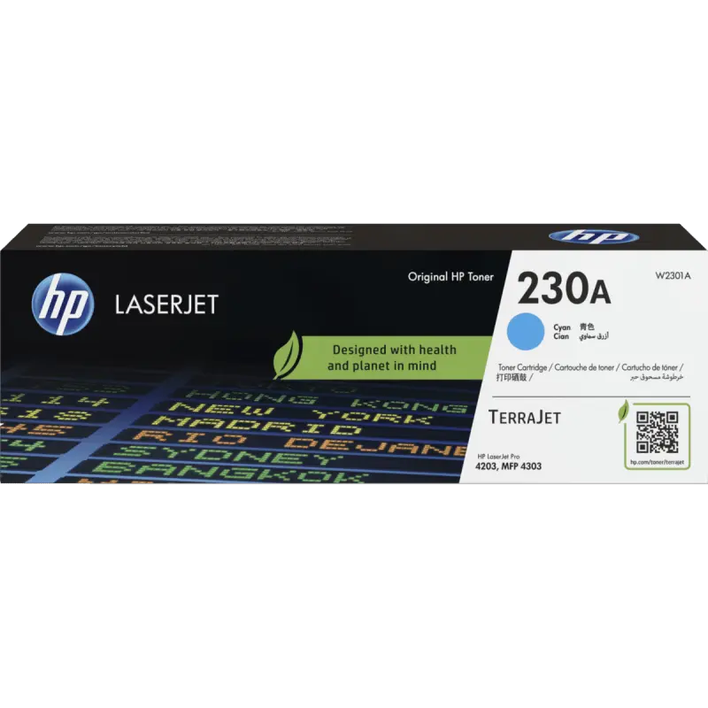 Cartouche de toner Cyan d&rsquo;origine HP 230A LaserJet
