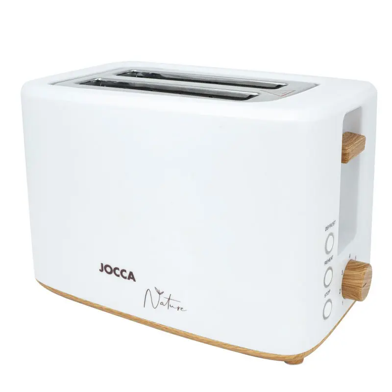 Grille Pain JOCCA Nature Bambou 700W / Blanc