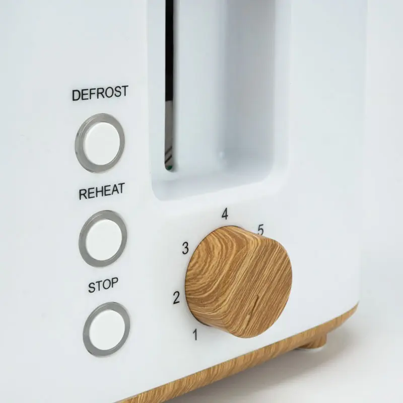 Grille Pain JOCCA Nature Bambou 700W / Blanc