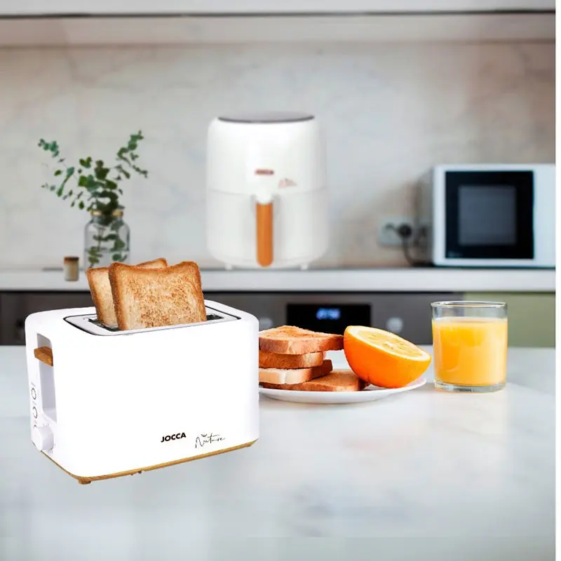 Grille Pain JOCCA Nature Bambou 700W / Blanc
