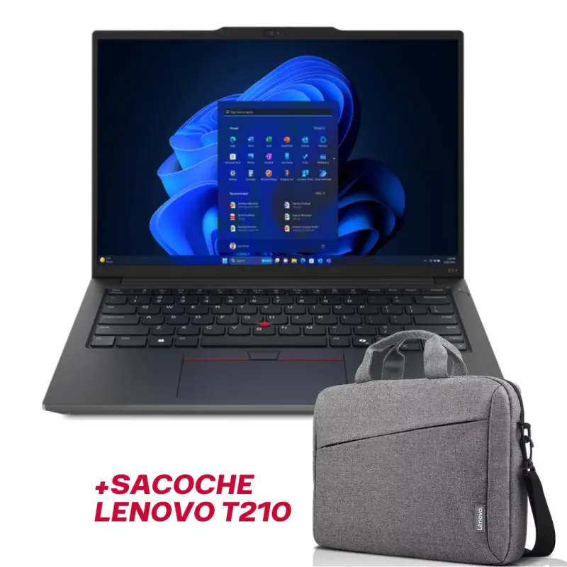 Pc Portable Lenovo ThinkPad E14 Gen 7 / Core 5 210H / 24 Go DDR5 / 512 Go SSD / Noir