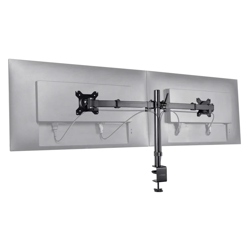 Support Trust GXT 1120 Mara pour deux moniteurs 32&Prime; / Noir