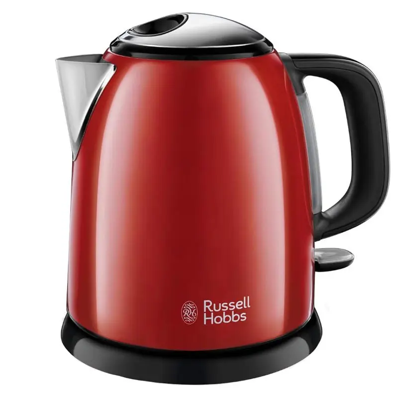 Bouilloire RUSSEL HOBBS inoxydable 1 Litre / 2400W / Rouge