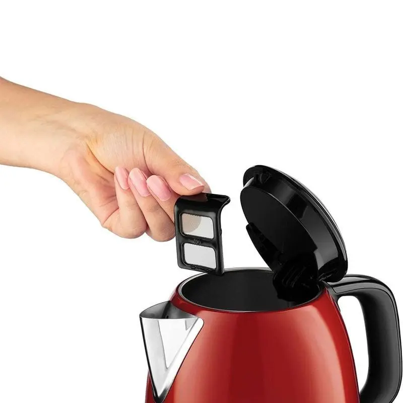 Bouilloire RUSSEL HOBBS inoxydable 1 Litre / 2400W / Rouge