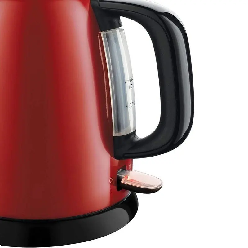 Bouilloire RUSSEL HOBBS inoxydable 1 Litre / 2400W / Rouge