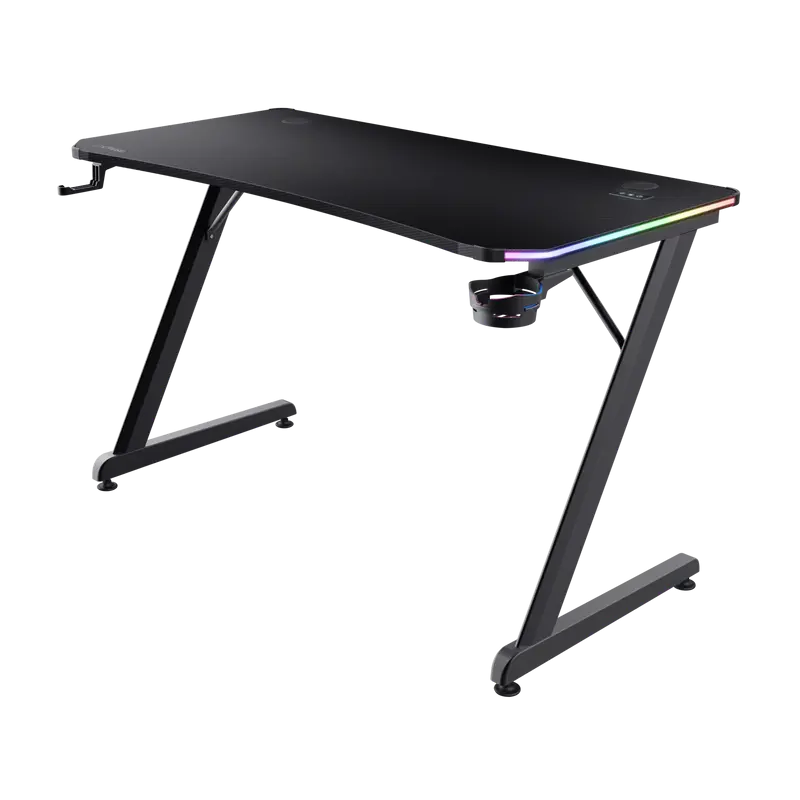 Bureau de Gaming Luminus RGB Trust GXT 709 / Noir
