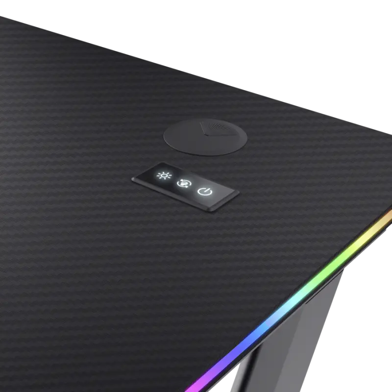 Bureau de Gaming Luminus RGB Trust GXT 709 / Noir