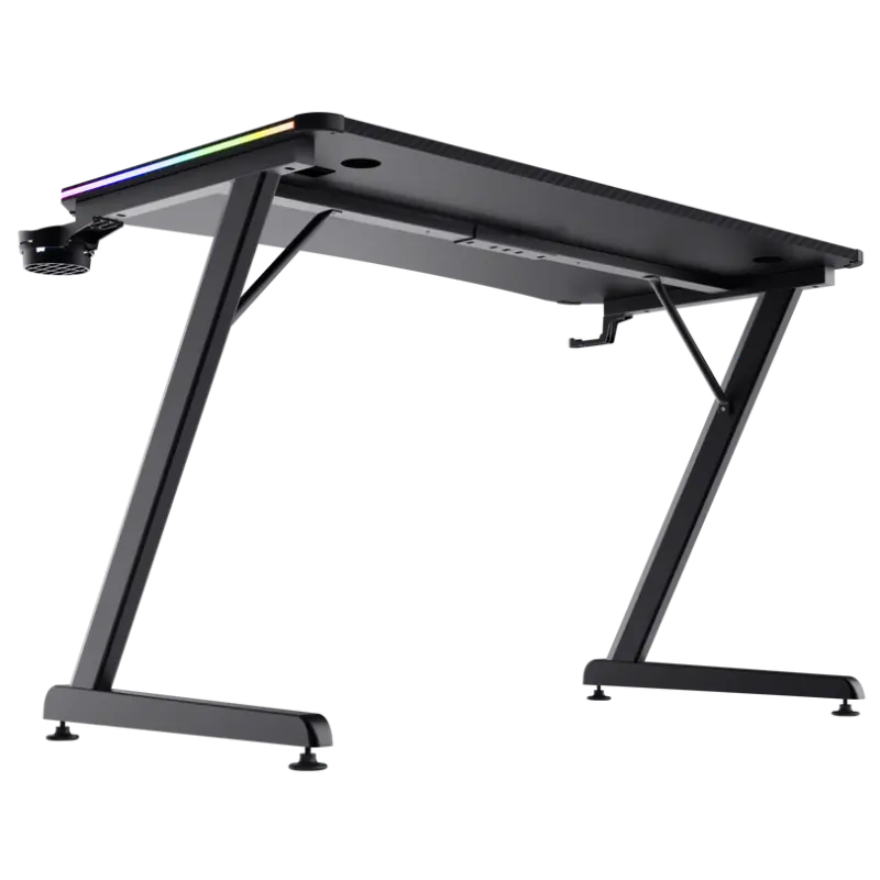 Bureau de Gaming Luminus RGB Trust GXT 709 / Noir