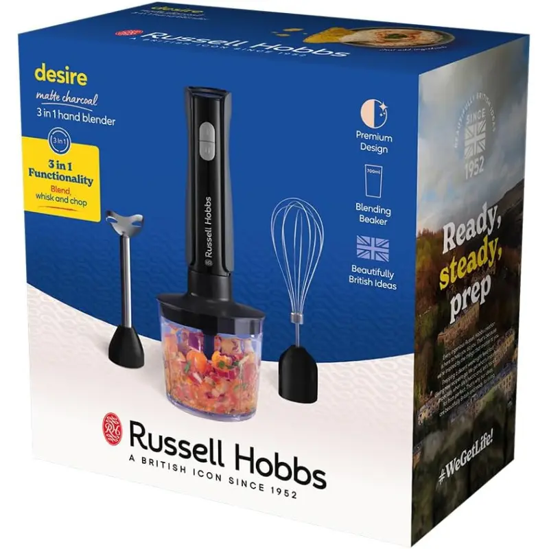 Mixeur Plongeant 3en1 RUSSELL HOBBS Desire 27141-56 500W
