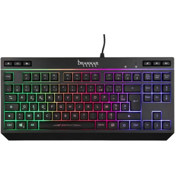 Clavier filaire Gaming Konix Membrane Spelheim TKL -Drakkar
