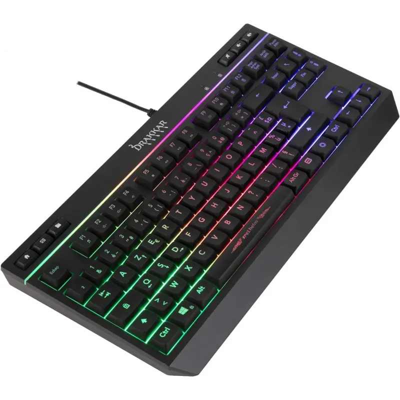 Clavier filaire Gaming Konix Membrane Spelheim TKL -Drakkar