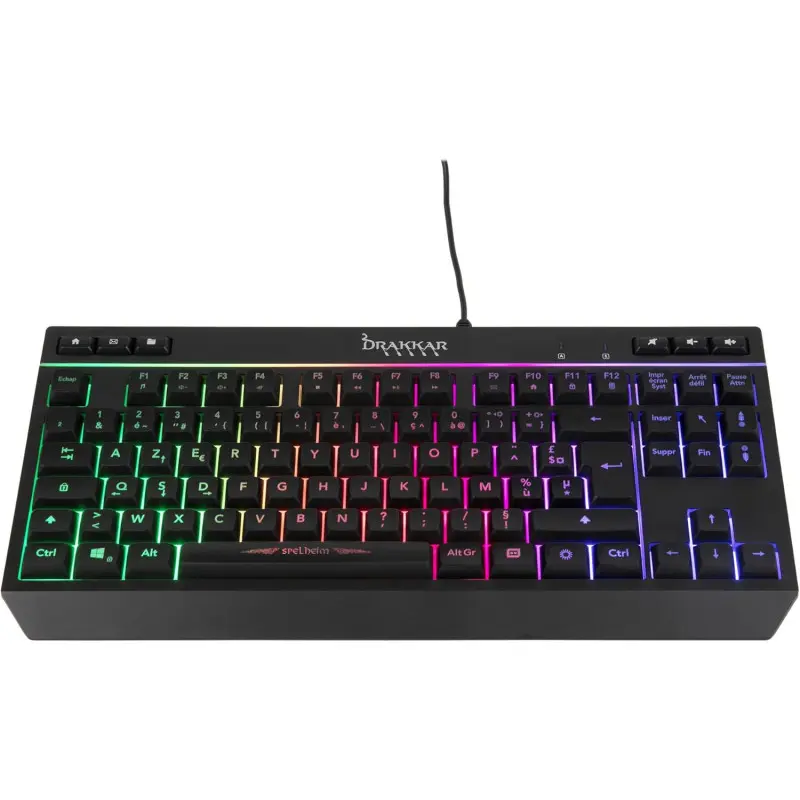 Clavier filaire Gaming Konix Membrane Spelheim TKL -Drakkar