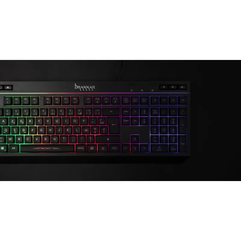 Clavier filaire gaming Konix Membrane Spelheim -Drakkar