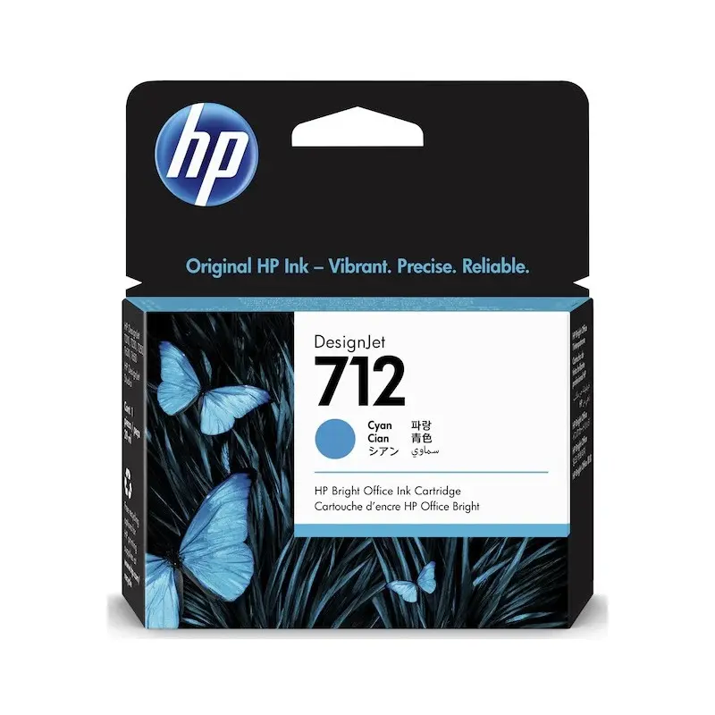 Cartouche d&rsquo;encre DesignJet HP 712 / Cyan