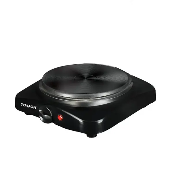 PLAQUE Électrique 1 FEU TOUCH 1500W Noir