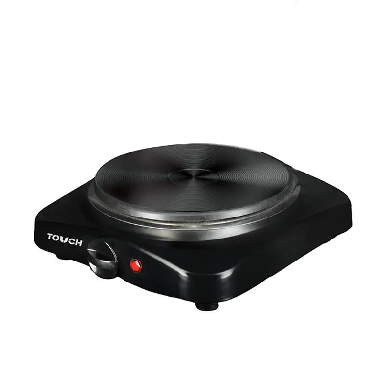 PLAQUE Électrique 1 FEU TOUCH 1500W Noir
