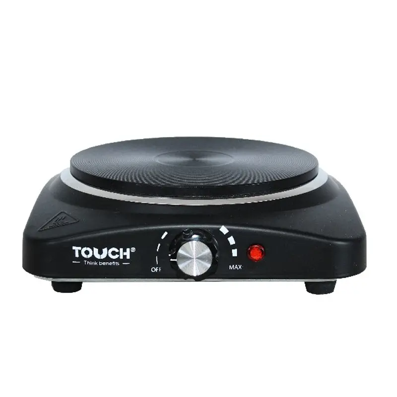 PLAQUE Électrique 1 FEU TOUCH 1500W Noir