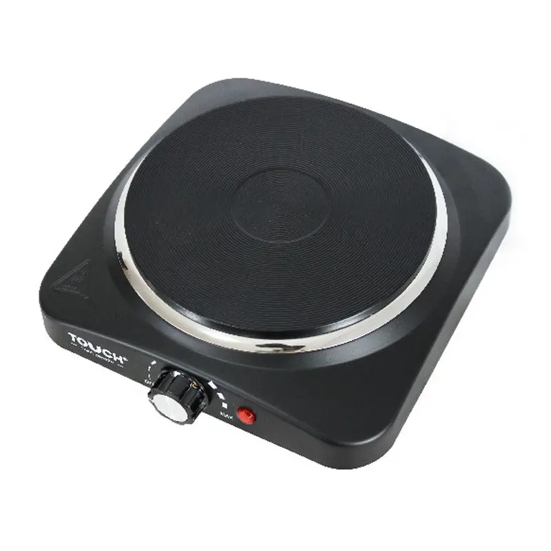 PLAQUE Électrique 1 FEU TOUCH 1500W Noir