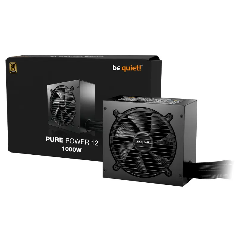 Boîte d&rsquo;alimentation be quiet! Pure Power 12 / 1000 Watts / 80 PLUS Gold / ATX / Noir