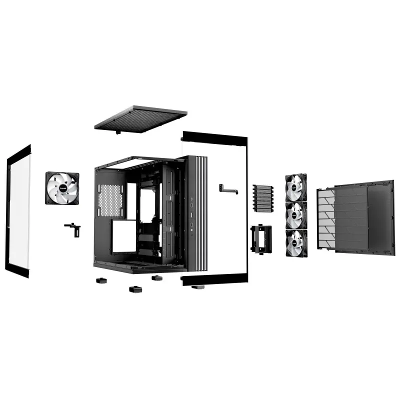 Boîtier Gaming Moyen Tour be quiet! Light Base 600 LX / ATX RGB / Avec Panneaux Vitrés / Noir