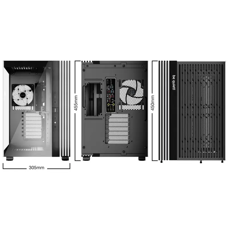 Boîtier Gaming Moyen Tour be quiet! Light Base 600 LX / ATX RGB / Avec Panneaux Vitrés / Noir