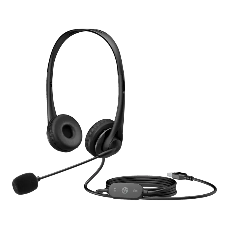 Casque stéréo USB HP G2 / Noir