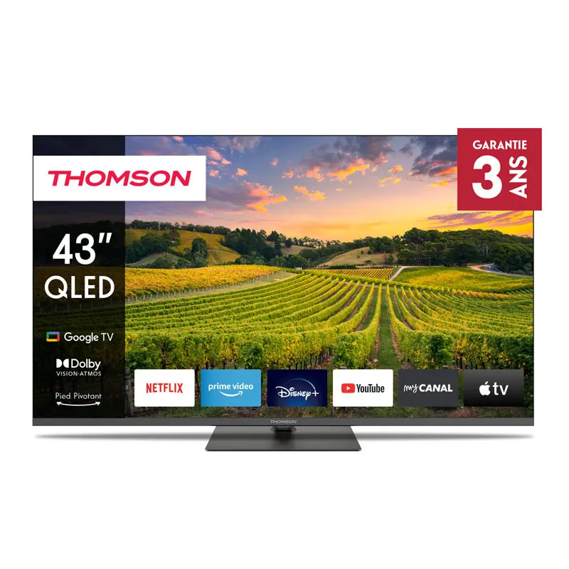 TV Thomson 43″ QLED Google TV