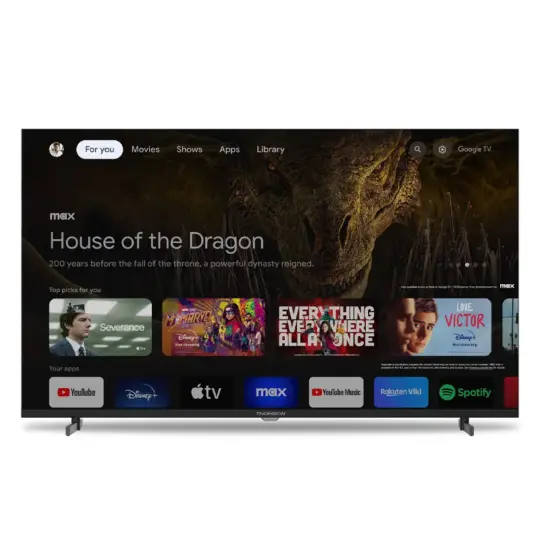 TV Thomson 43&Prime; UHD 4K Google TV Side Feet
