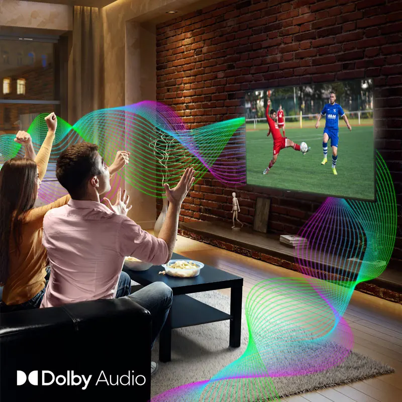 TV Thomson 43&Prime; UHD 4K Google TV Side Feet