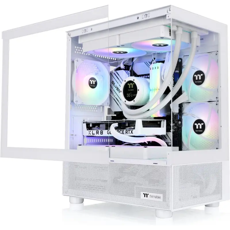 Boîtier Gamer Mini Tour Thermaltake View 170 TG / Micro ATX / ARGB / WHITE