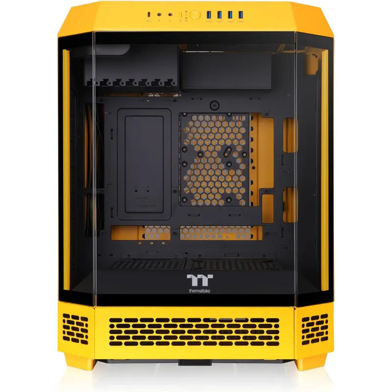 Boîtier Moyen Tour ATX Thermaltake The Tower 600 avec panneaux vitrés Jaune