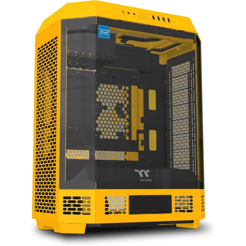 Boîtier Moyen Tour ATX Thermaltake The Tower 600 avec panneaux vitrés Jaune