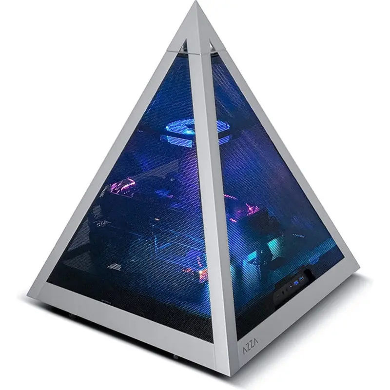 Boîtier Gaming Azza PYRAMID Mesh / ATX / Métal / Noir