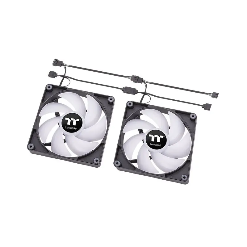 Lot de 2 Ventilateurs de boitier Thermaltake CT ARGB – 12cm (Noir)