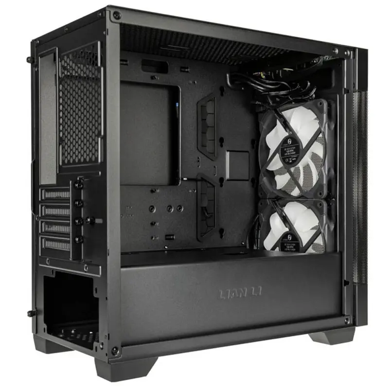 Boîtier Gaming Moyen Tour Lian-Li Lancool 205M Mesh / Micro-ATX / RGB / Avec Panneau Vitré / Noir