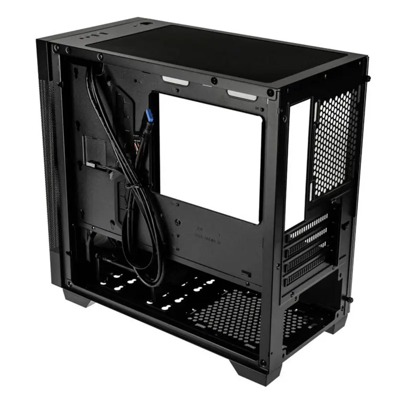 Boîtier Gaming Moyen Tour Lian-Li Lancool 205M Mesh / Micro-ATX / RGB / Avec Panneau Vitré / Noir