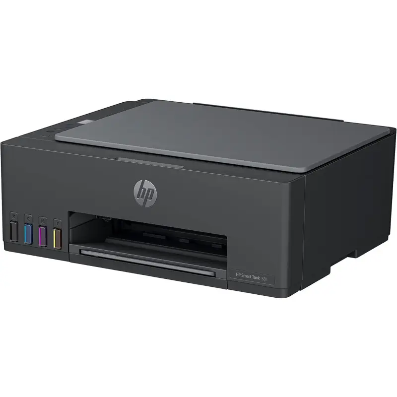 Imprimante HP 3en1 SMART TANK 581 COULEUR / WI-FI + 4 Bouteilles d&rsquo;encre HP Incluses