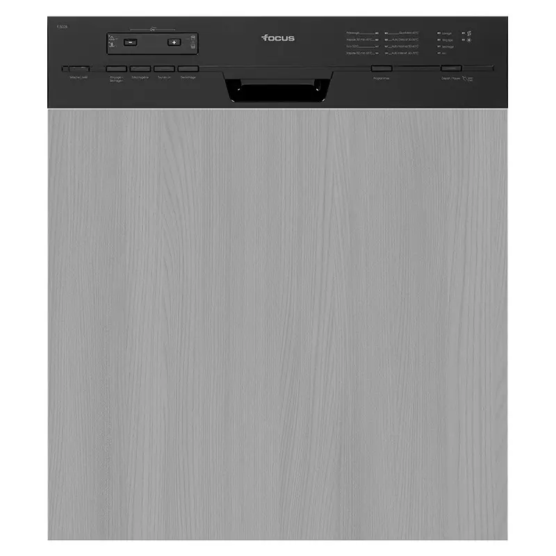 Lave-Vaisselle Focus Semi Encastrable 12 Couverts / Noir