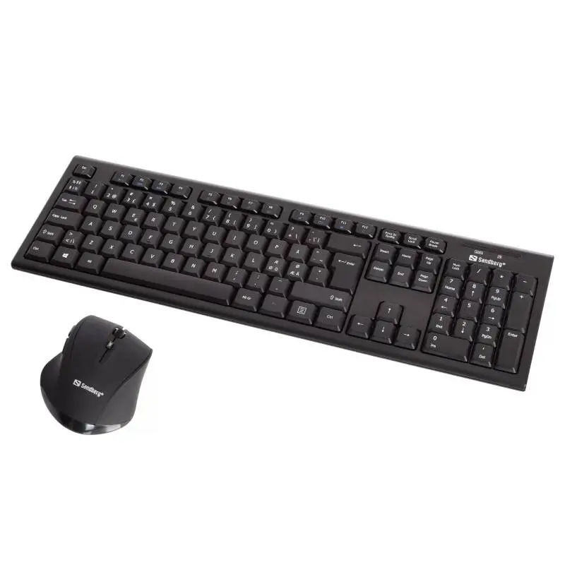 Ensemble Clavier et Souris Sans Fil SANDBERG 631-20 / Noir
